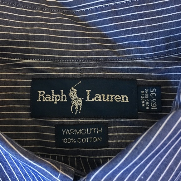 Ralph Lauren Yarmouth men’s shirt 16.5 x 35🍷 - Picture 5 of 8